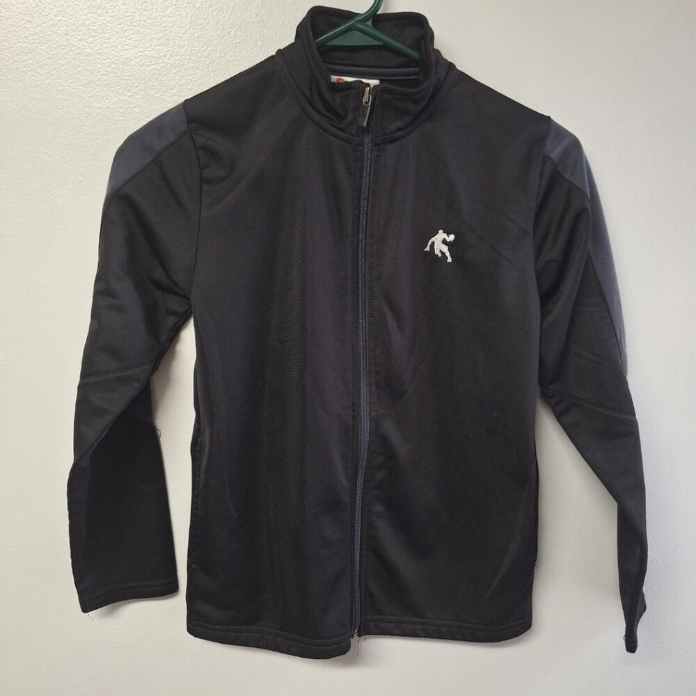 AND1 Full Zip Sweatshirt Basketball Black Boys‎ Medium 8 Pocket